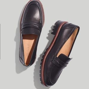 Madewell The Corinne Lugsole Loafer. Black. Size 8.